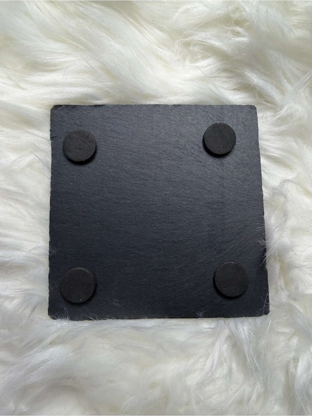 Halloween Highland Cow Slate Coaster Set of 4 with Holder - Black - Picture 3 of 3